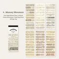 Vintage musical score washi stickers memory movement theme for journaling 18 sheets - Memory Score