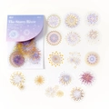 Laser PET stickers galaxy series featuring purple fireworks for scrapbooking DIY decoration - Starry River