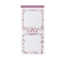 Note adesive vintage viola con cornice floreale disegnata a mano per scrapbooking - Ombra di Fiore del Vento del Sud