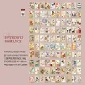 Vintage-Washi-Sticker-Set Schmetterling & Blumen mit 100 Naturillustrationen - Schmetterling Liebe