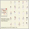 Vintage child fashion stickers for DIY journals with retro illustration design - Little Princess