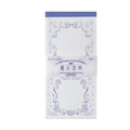 Note adesive vintage viola con motivi di fiocchi e fiori 50 fogli di carta - Canzone d'Amore Magica