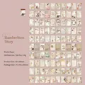 Vintage diary washi stickers set 100pcs retro botanical and antique paper design - Handwritten Diary