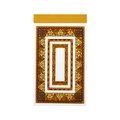 Bloc-notes vintage aux cadres décoratifs floraux tons ocre et vert mousse pour scrapbooking - Floraison Douce