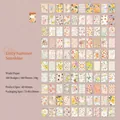 100-piece pack of vintage floral washi stickers with aesthetic floral patterns - Early Summer Sunlight