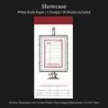 Note decorative vintage a tema campioni in carta kraft bianca per scrapbooking 30pz - Vetrina