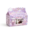 Violet milk box stationery set featuring three rolls of elf-themed washi tape stickers - Dreamy Journey