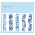 Adesivi PET della serie banchetto di fiori e luna per scrapbooking con farfalla blu - Blu Jacaranda
