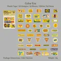 50er Pack Vintage Werbe-Washi-Sticker für DIY Tagebücher und Dekorationen - Farbige Ära