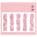 Adesivi PET serie Banchetto Fiori e Luna rosa per scrapbooking e decorazione creativa - Rosa Venere