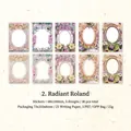 Romantische Roland vintage bloemenkader stickers van papier en PET voor journaling - 30 Stuks / Romantic Roland