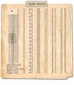 Rustikales Leinen-Spitzen-Aufkleber-Set mit sechs Vintage-DIY-Journal-Designs - Rustikales Leinen