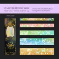 Starry butterfly washi sticker set for scrapbooking, including 20 decorative fantasy sheets - Starry Butterflies