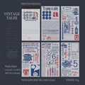 Retro-Schreibmaschinen-Washi-Sticker für Vintage-Scrapbooking und Tagebücher im Set - Vergangene Erinnerungen