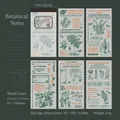 Vintage washi stickerset Plantennotities met botanische illustraties voor scrapbooking - Botanische Notities