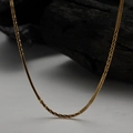 Collar minimalista de plata de ley S925 con acabado en oro envejecido - Plata 925 / Oro Antiguo