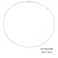 Minimalist rose gold stainless steel snake chain necklace with lobster clasp - 1.5MM-70CM / Rose Gold