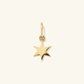 Polished S925 sterling silver hexagram star pendant with gold finish on white background - 925 Silver / 18K Gold (Pendant Only (Without Chain))