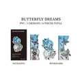 Lace butterfly PVC bookmark set from the Dream of Butterflies series, six pieces included - 6pcs / Butterfly Dream