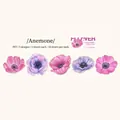 Set di 10 adesivi in PET con fiori viola e motivi botanici della serie floreale - Violetto