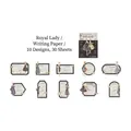 Vintage fashion lady stickers set with 10 classic designs for DIY scrapbooking decor - Royal Beauty