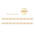 Ruban washi décoratif avec nœuds roses et cœurs jaunes pour scrapbooking et DIY - Rêve d'orange douce