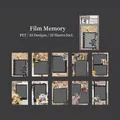 Retro PET film memory stickers with 10 vintage designs for scrapbooking decoration - Film Memory