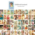 50pcs Childhood Courtyard retro vintage people stickers for DIY journaling - Childhood Courtyard