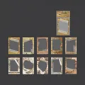 Vintage map theme PET decorative frames for scrapbooking with 10 unique designs - Window to the World