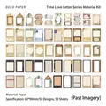 Vintage scrapbooking deco paper set with 50 unique retro botanical and film frames - Yesterday's Image
