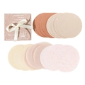 Set mit rundem Scrapbooking-Papier in Erdtönen und Vintage-Blumenverpackung - Rosa Meer
