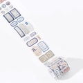 Vintage labels decorative PET tape with retro movie tickets and stamps for DIY scrapbooking - Navy Blue