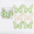 Hohl schmetterling spitze dekorpapier mit grünen blumenmustern für scrapbooking - Wildnisschatten