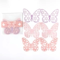 Morandi purple and pink laser-cut butterfly specialty paper for scrapbook decoration - Butterfly Girl