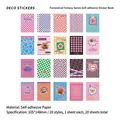 20 sheets of retro 105x148mm adhesive stickers for DIY scrapbooking decoration - Masked Ball