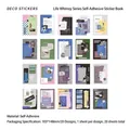 Vintage style decorative adhesive sticker set with 20 unique collage designs for journaling - Journey Echoes