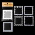 Serie Museo del pizzo adesivi in PET bianchi motivi vintage per scrapbooking 10 pezzi - Bellflower Lace