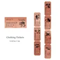 Vintage fashion ticket themed washi tape with retro sewing patterns and fashion motifs - Clothing Receipt