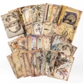 Set de papel vintage para scrapbooking con diseños de búhos y celestes para DIY - Notas Mágicas