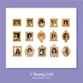 Maiden Series vintage PET stickers featuring 15 oil painting portraits in gold frames - Girls