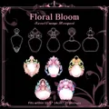 Adesivi PET flaconi di profumo vintage con lamina d'oro per scrapbooking e decorazione - Fuochi d'Artificio Rosa / 20 Pezzi