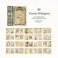 Libro de papel decorativo vintage con tema de bosque y 40 hojas de doble cara para manualidades - Bosque de Campo Verde