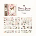 Floral dream vintage scrapbooking paper with retro portraits and flowers 40 sheets - Flowers Like a Dream