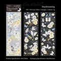 Laser silver PET stickers featuring butterflies and birdcages for DIY journaling decor - Daylight Roaming