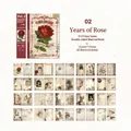 Vintage floral rose theme decorative paper for journaling and DIY scrapbooking - Rose Annals