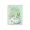 Dreamy flower series PET stickers with vintage white floral patterns for journaling - Island Wind Wildflowers
