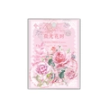 Pink vintage flower PET sticker pack for scrapbooking with 30 floral decals - Glimmer Flower Time