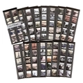 Vintage film strip decorative stickers featuring forest and snowfield photography, 15 pieces - Forest and Snowfield