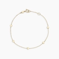 Elegantes goldenes S925 Sterlingsilber-Armband mit fünf Herzanhängern und verstellbarem Verschluss - 925er Silber / 18K Gold