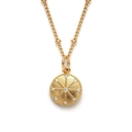 S925 sterling zilveren gouden ketting met zonnestraal hanger en witte zirkonia stenen - 925 zilver / 18K Goud